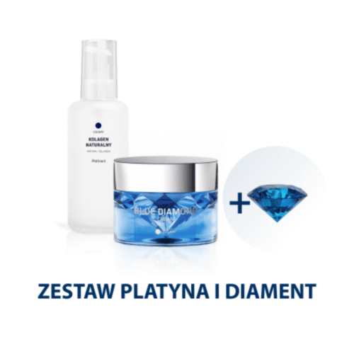 zestaw platyna i diament