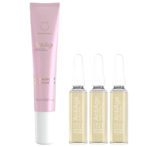 Zestaw AntiAge iColway - krem pod oczy Masterpiece of Eye Contour i Skin Lift ampułki liftingujące